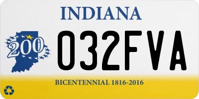 IN license plate 032FVA