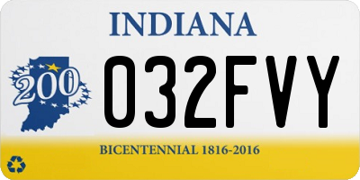 IN license plate 032FVY