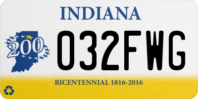 IN license plate 032FWG