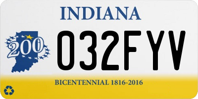 IN license plate 032FYV