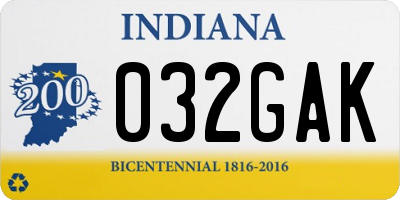 IN license plate 032GAK