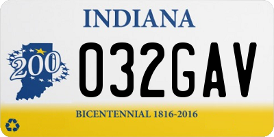 IN license plate 032GAV