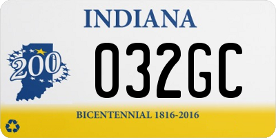 IN license plate 032GC