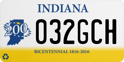 IN license plate 032GCH
