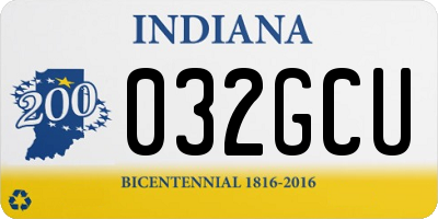 IN license plate 032GCU