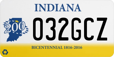 IN license plate 032GCZ