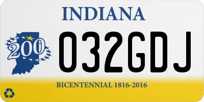 IN license plate 032GDJ