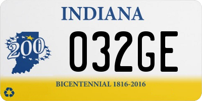 IN license plate 032GE