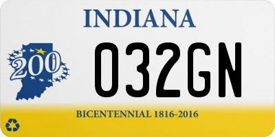 IN license plate 032GN