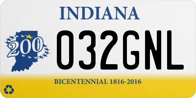 IN license plate 032GNL