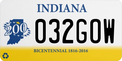 IN license plate 032GOW