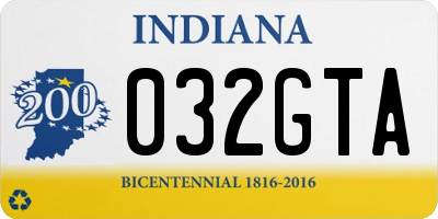 IN license plate 032GTA