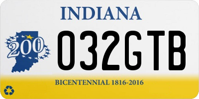 IN license plate 032GTB