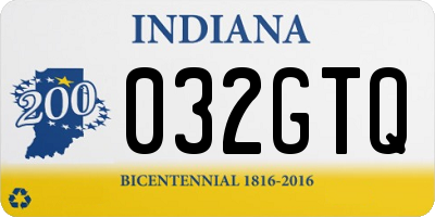 IN license plate 032GTQ