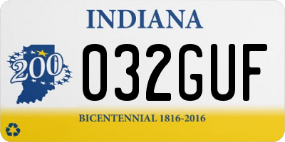 IN license plate 032GUF
