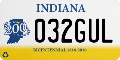 IN license plate 032GUL