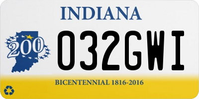 IN license plate 032GWI