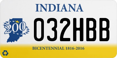 IN license plate 032HBB