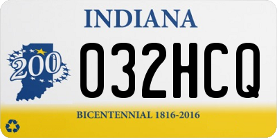 IN license plate 032HCQ