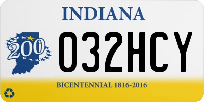 IN license plate 032HCY