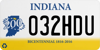 IN license plate 032HDU