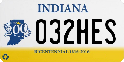 IN license plate 032HES