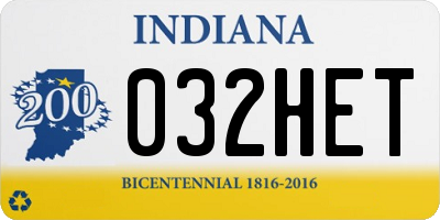 IN license plate 032HET