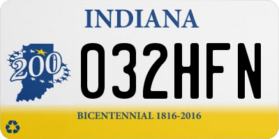 IN license plate 032HFN