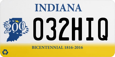 IN license plate 032HIQ