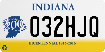 IN license plate 032HJQ
