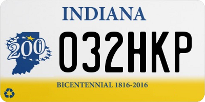 IN license plate 032HKP