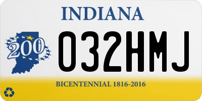 IN license plate 032HMJ