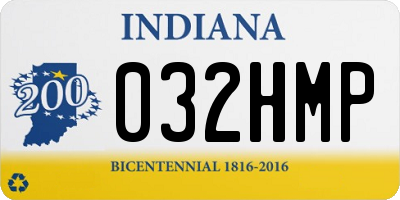 IN license plate 032HMP