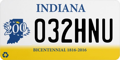 IN license plate 032HNU