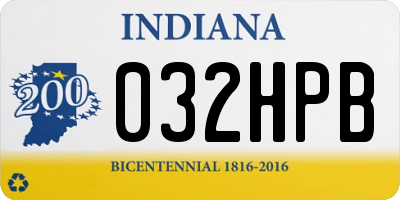 IN license plate 032HPB