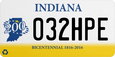 IN license plate 032HPE