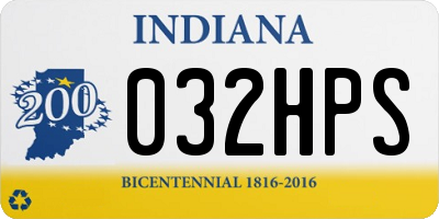 IN license plate 032HPS