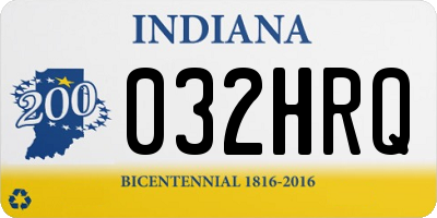 IN license plate 032HRQ