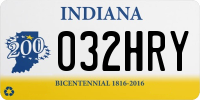 IN license plate 032HRY