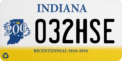 IN license plate 032HSE