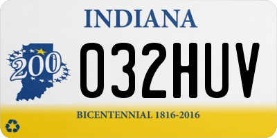 IN license plate 032HUV