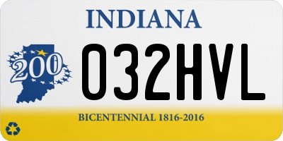IN license plate 032HVL