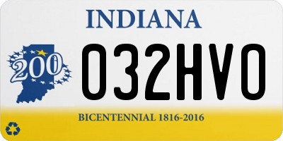 IN license plate 032HVO