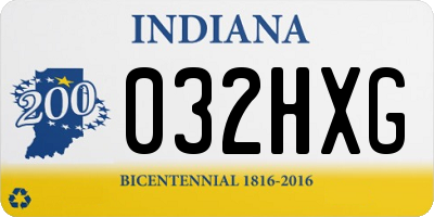 IN license plate 032HXG