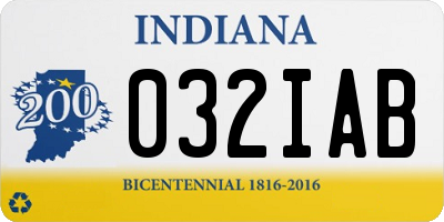 IN license plate 032IAB