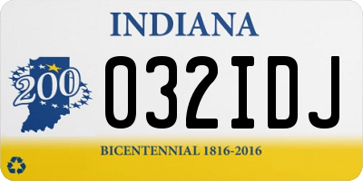 IN license plate 032IDJ