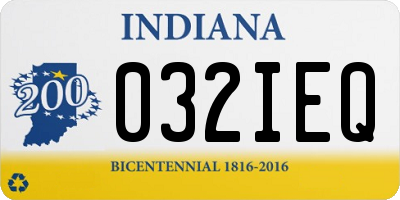 IN license plate 032IEQ