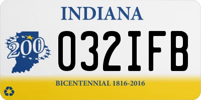 IN license plate 032IFB