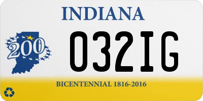 IN license plate 032IG