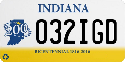 IN license plate 032IGD